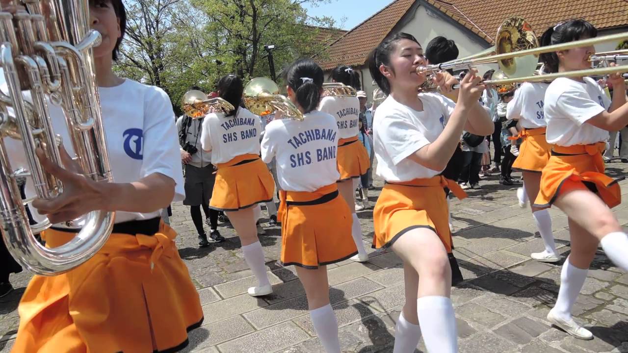 京都橘高等学校 吹奏楽部 (ユーフォニアム サックス トロンボーン) ブルーメンパレード 2016