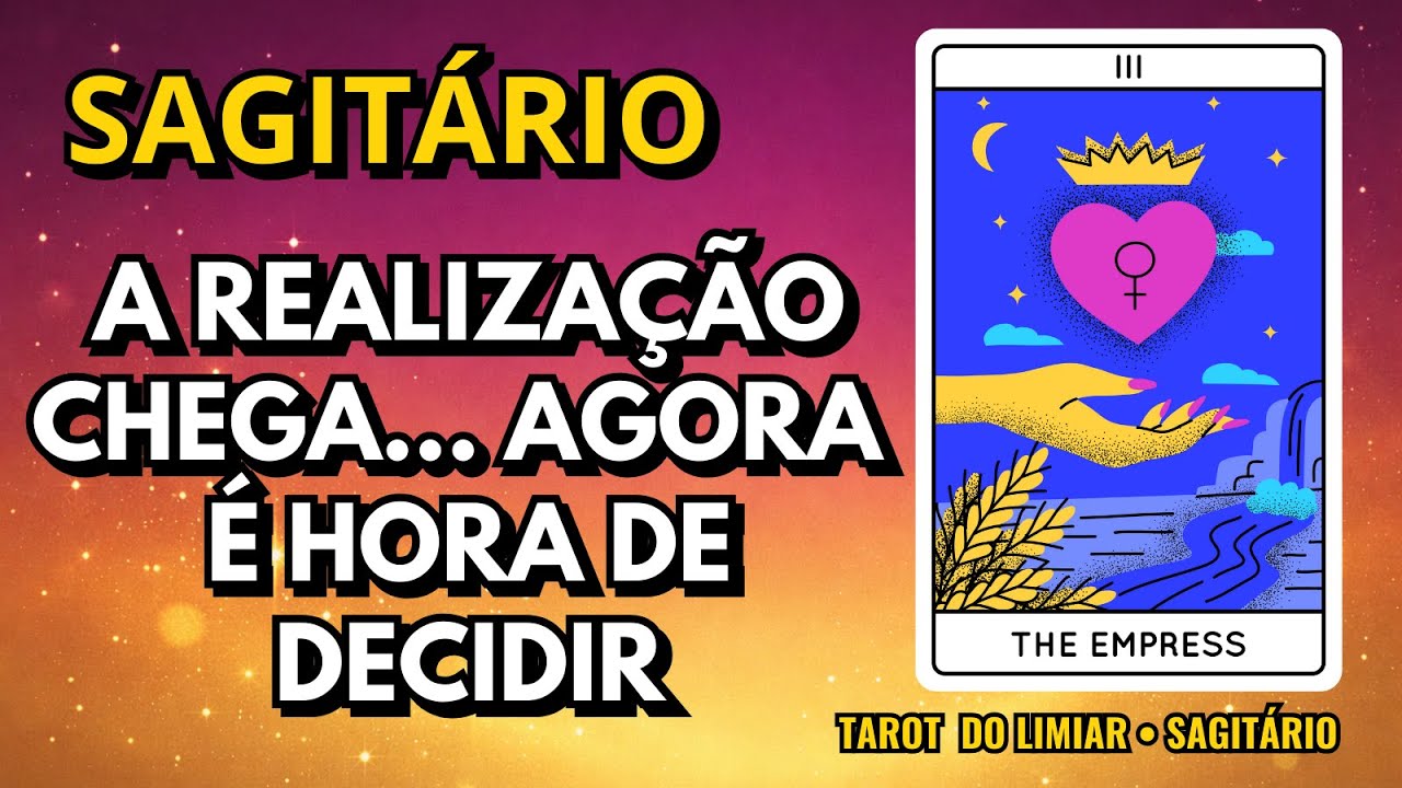 ♐️ SAGITÁRIO 🎯 ESSA OPORTUNIDADE NÃO VAI BATER DUAS VEZES!