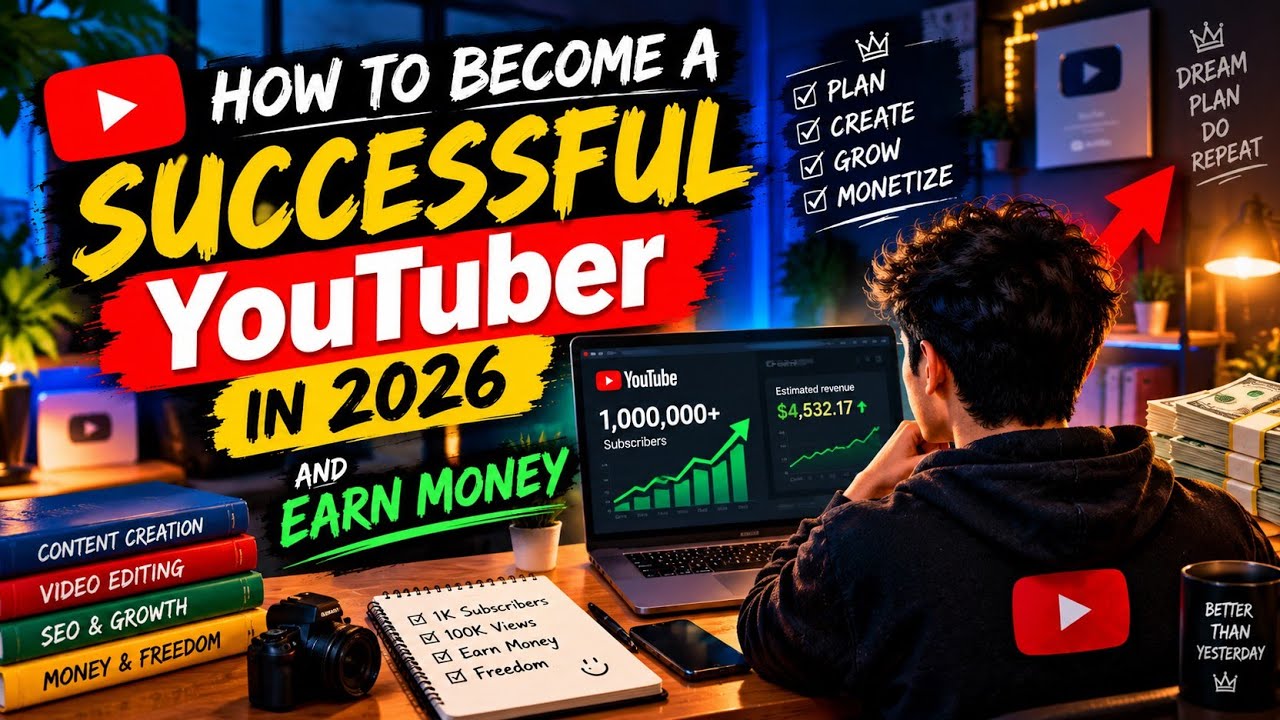 2026 Mein Successful YouTuber Kaise Bane? 🚀💰 #YouTubeTips #YouTubeGrowth #YouTuber