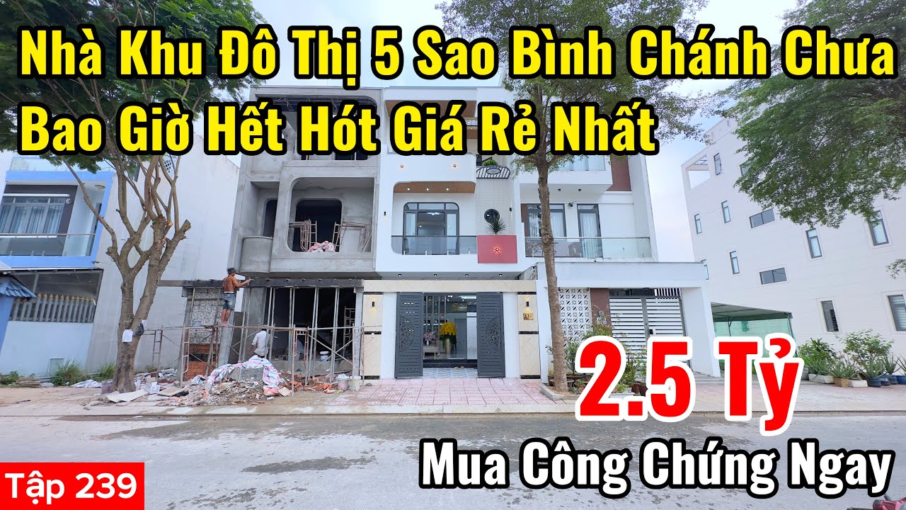 Nhà Khu Đô Thị 5 Sao Bình Chánh Chưa Bao Giờ Hết Hót | Minh Vương Nhà Bình Chánh