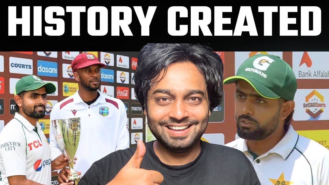 PAKvsWI 2nd Test Highlights : Babar Azam Finishes in Style! Pakistan Beat West Indies by 8 Wickets 