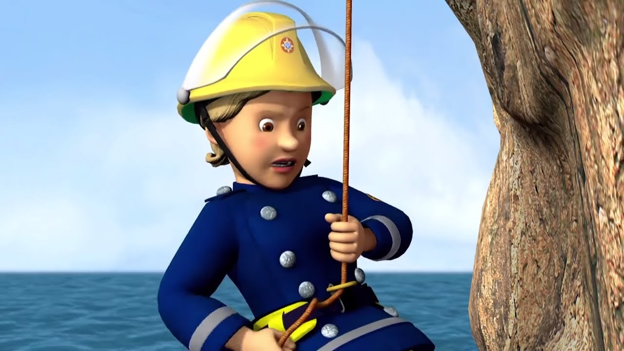 Sam el Bombero Español 🌟Penny no puede bajar 🔥Dibujos animados