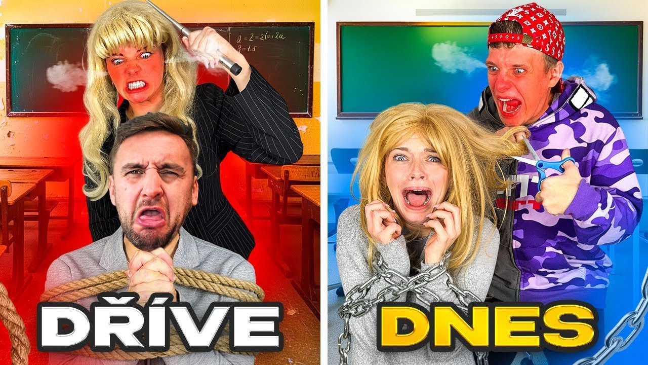 ŠKOLA DŘÍVE VS DNES! | Super Dvojku VYHODILI ZE ŠKOLY?!