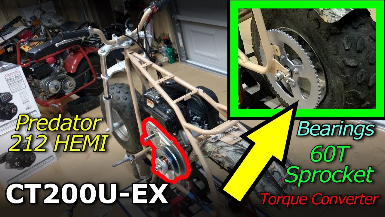CT200U-EX - Wheel Bearings, Torque Converter, 60T Sprocket, Predator 212 HEMI [4K]