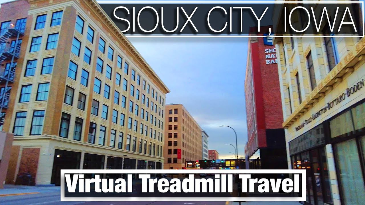 City Walks - Sioux City Iowa Virtual Treadmill Travel Tour - Virtual Walks for Treadmill