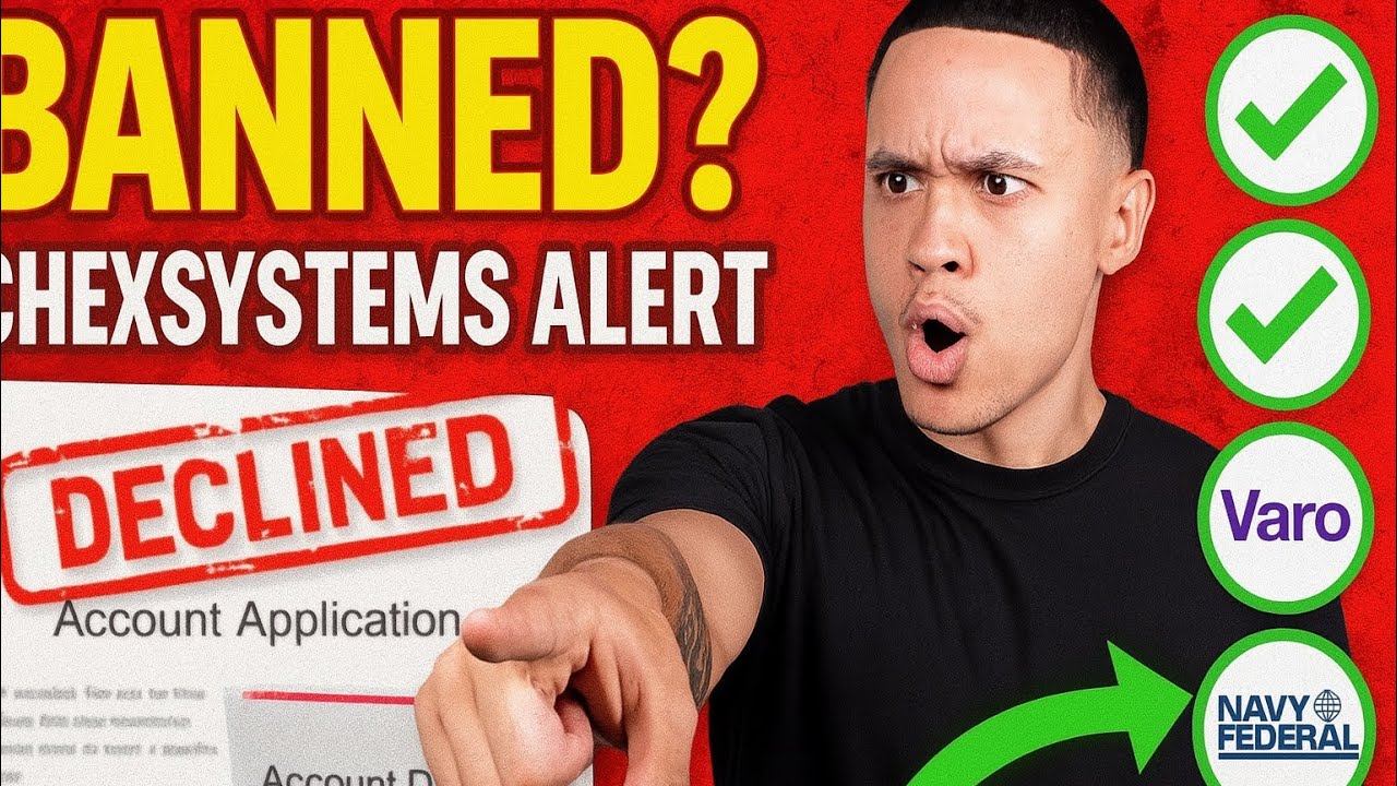 3 Banks That APPROVE You Without ChexSystems in 2025 (Open an Account FAST!)