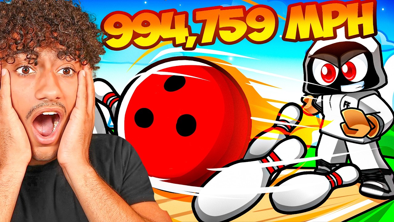 Upgrading NOOB To GOD in Roblox Bowling!