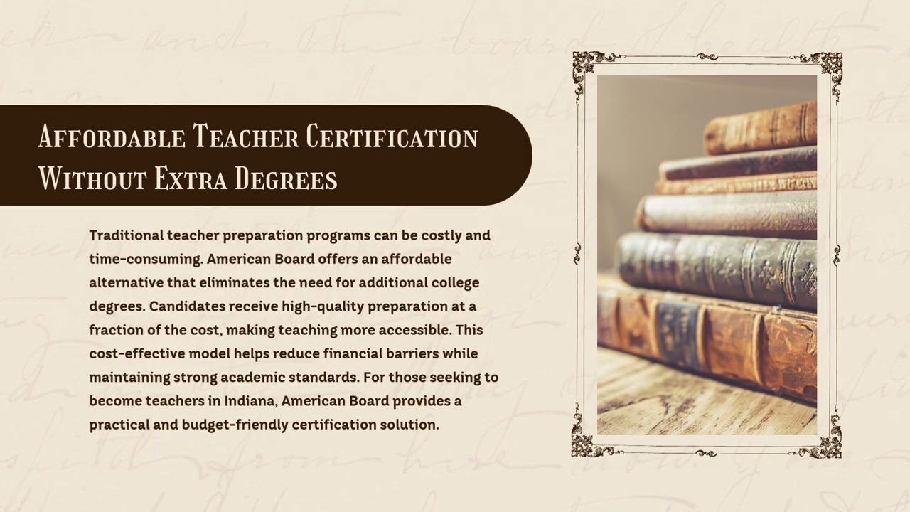 Start Your Teaching Career in Indiana American Board Certification