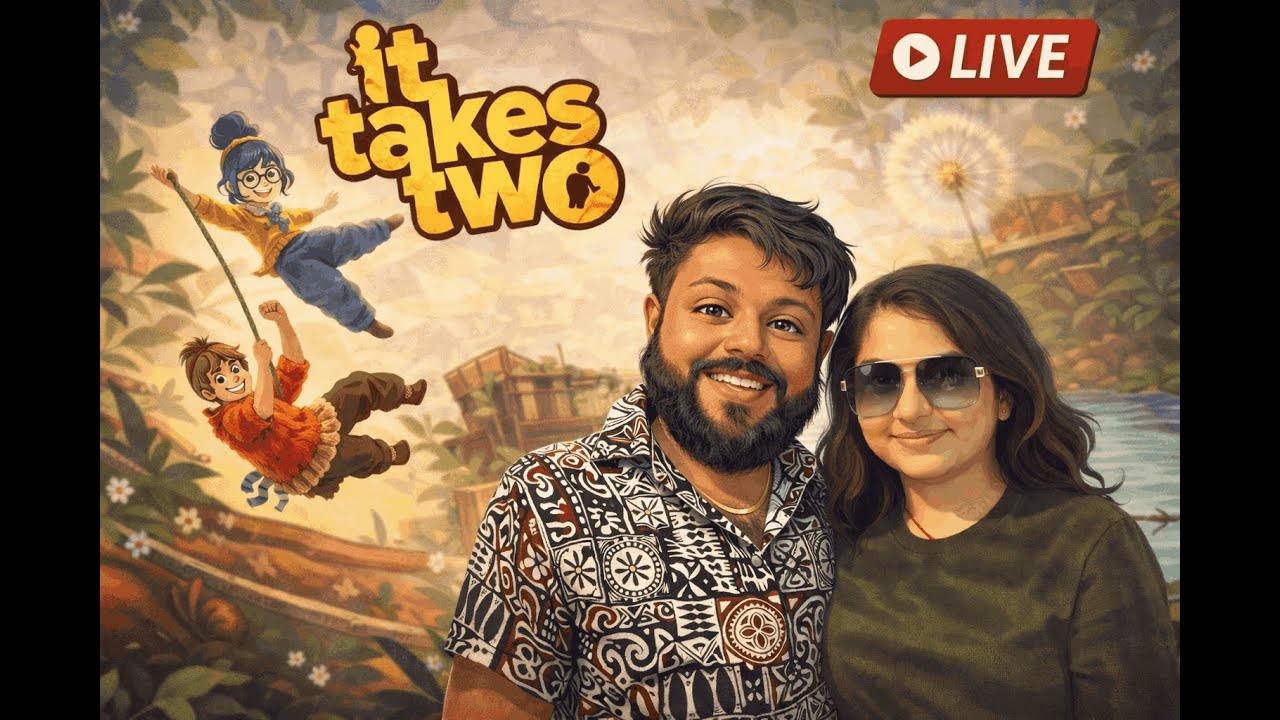 It Takes Two LIVE 🔴 | Teaching My Wife to Play Games 🎮❤️