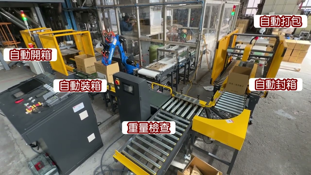 晨嘉自動化-小包裝自動裝箱包裝線/計量製袋包裝機/重檢機/棧板堆疊