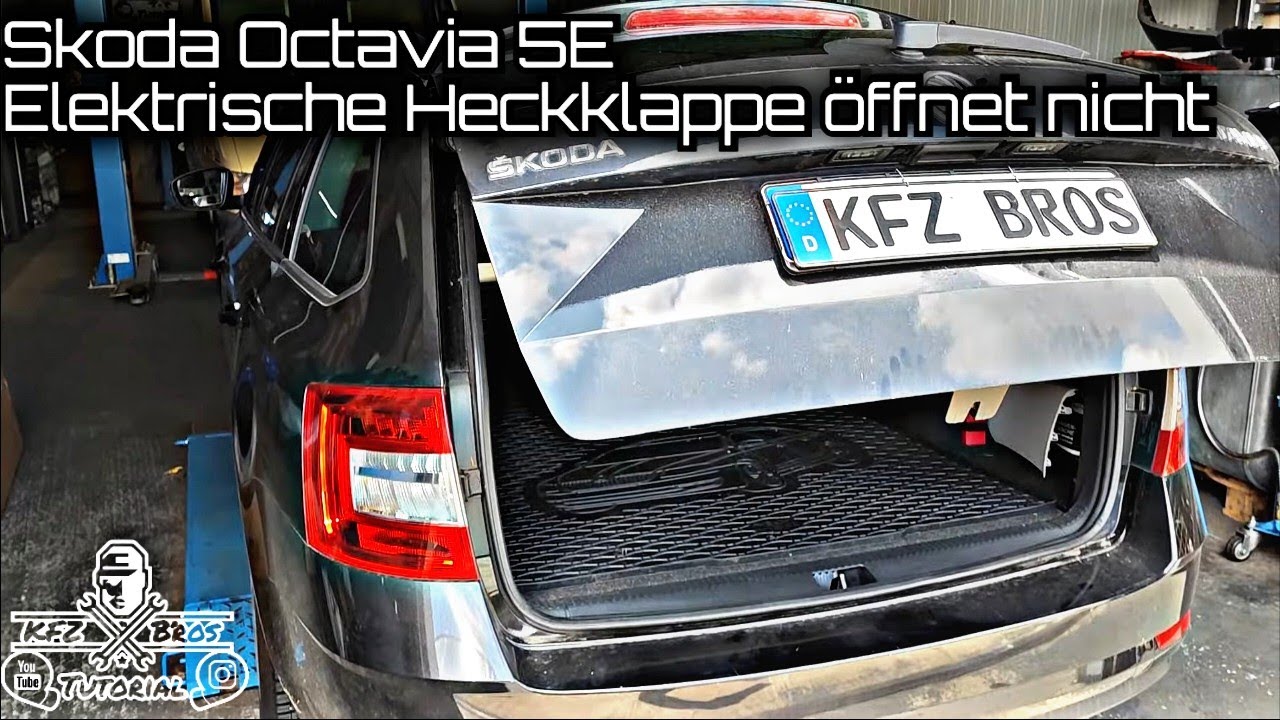 Skoda Octavia 5E | Elektrische Heckklappe öffnet nicht | Stellmotoren wechseln | electric tailgate