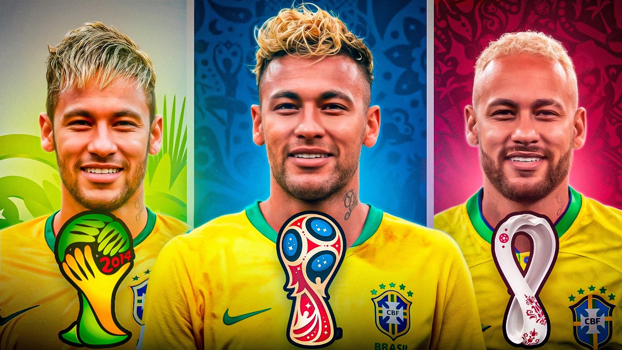 Joguei TODAS as Copas do Mundo do Neymar (2014, 2018 e 2022)
