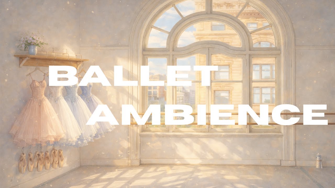 Ballet Studio Ambience | Soft Morning Practice & Calm Focus Music