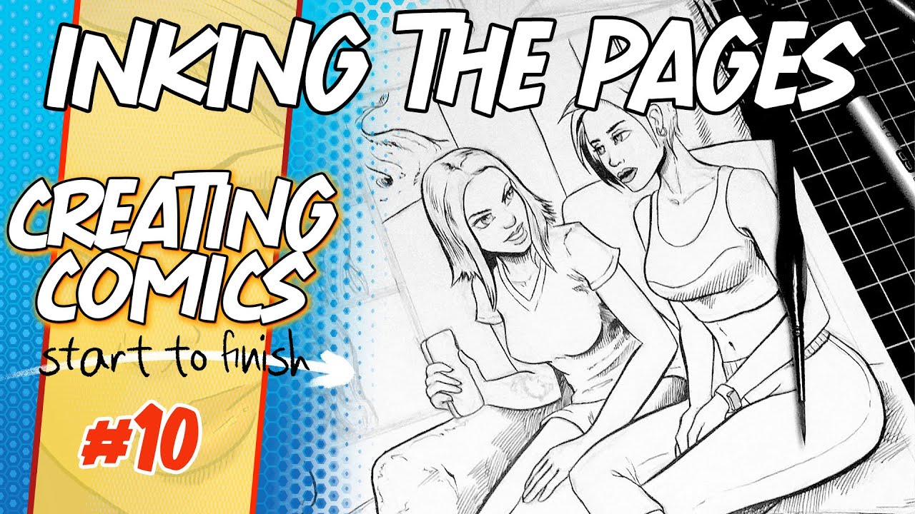 Раскрашиваем страницы комиксов — создание комиксов от начала до конца!