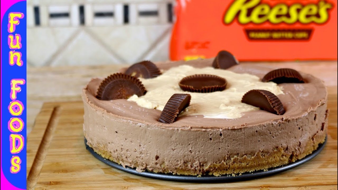 Reese's No Bake Cheesecake | How to Make Chocolate Peanut Butter Cheesecake