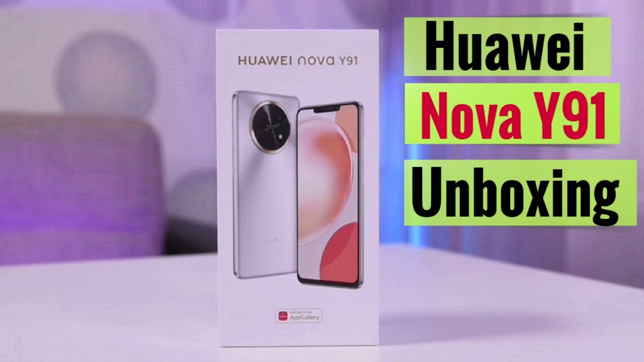 فتح صندوق وأستعراض مواصفات هاتف Huawei Nova Y91