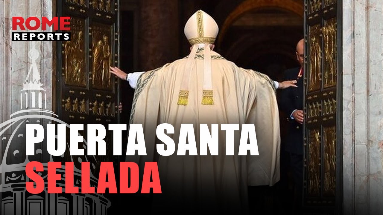 Así fue el RITO para SELLAR la PUERTA SANTA de San PEDRO: ladrillo, monedas y pergaminos -VIDEO