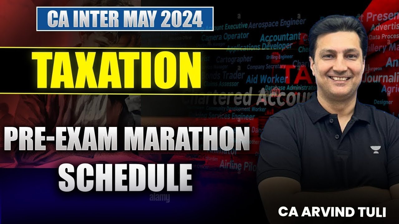 Taxation Complete Marathon Schedule | CA Intermediate May'24 | CA Ankit Oberoi