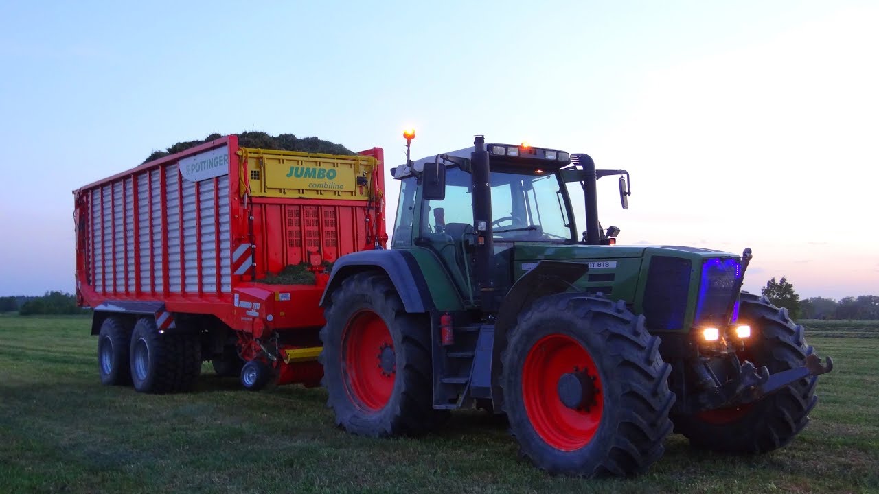 Zbiór Traw 2018 w Gr Gral || Fendt & Deutz-Fahr & Case & Pottinger
