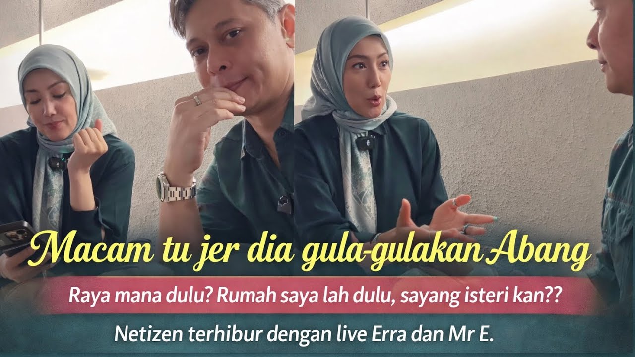 Erra mengaku jadual tidur dah tak seperti dahulu‼️Peminat terhibur layan live Erra dan Mr E.