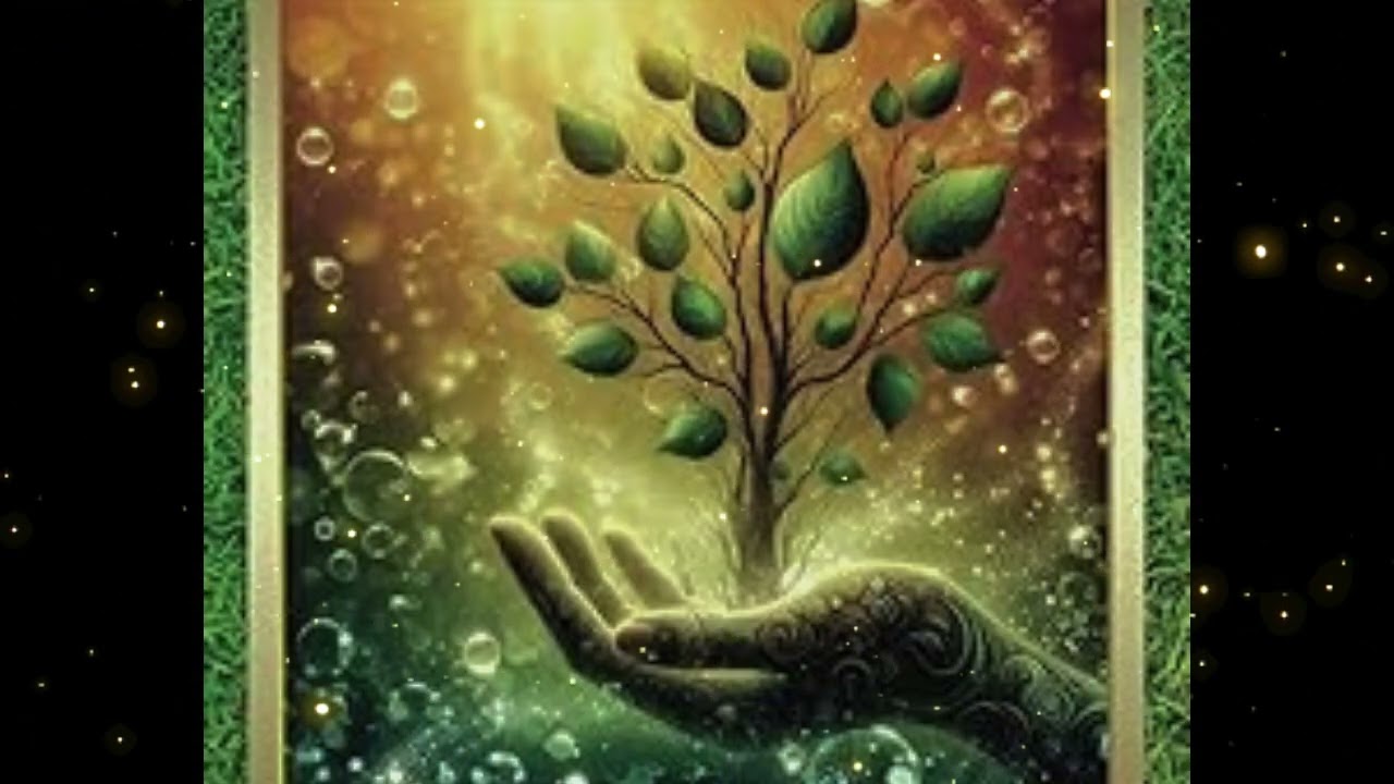 MAGICAL NATURE - Protect Nature 🌱 Hand Holding Growing Plant | Relaxing Ambience for stress- relief