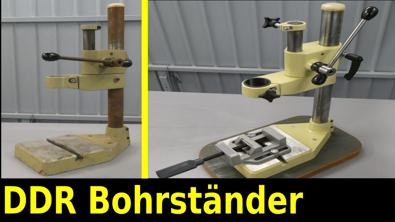 Bohrständer aus DDR Restauration sowas kann jeder ganz einfach selber restaurieren