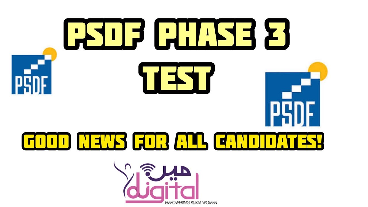 PSDF Test Phase 3 Download your Roll no slips and start final preparation