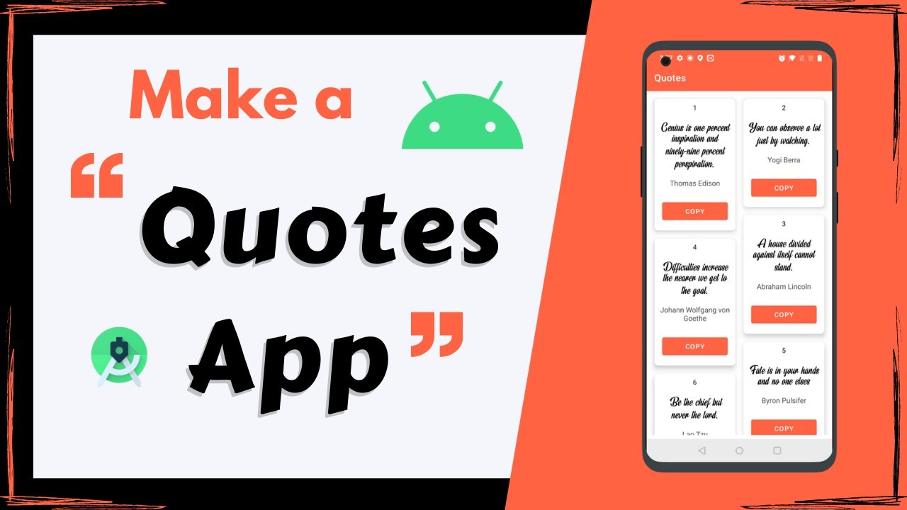 Make a Quotes App in Android Studio | Full Tutorial | Android Project for Beginners
