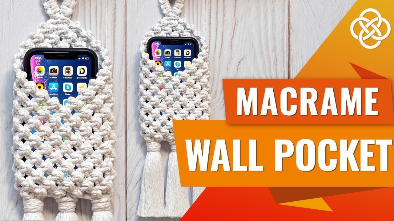 Карман в технике макраме | macrame DIY | Карман для мобильного телефона