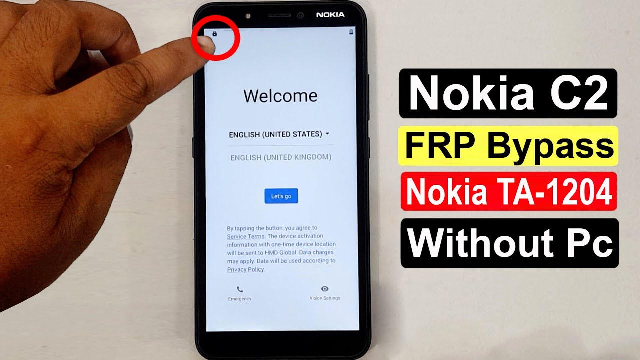 Nokia C2 Ta-1204 Frp Bypass Nokia C2 Google Account Bypass Frp Bypass Nokia Ta-1204 (Without Pc)