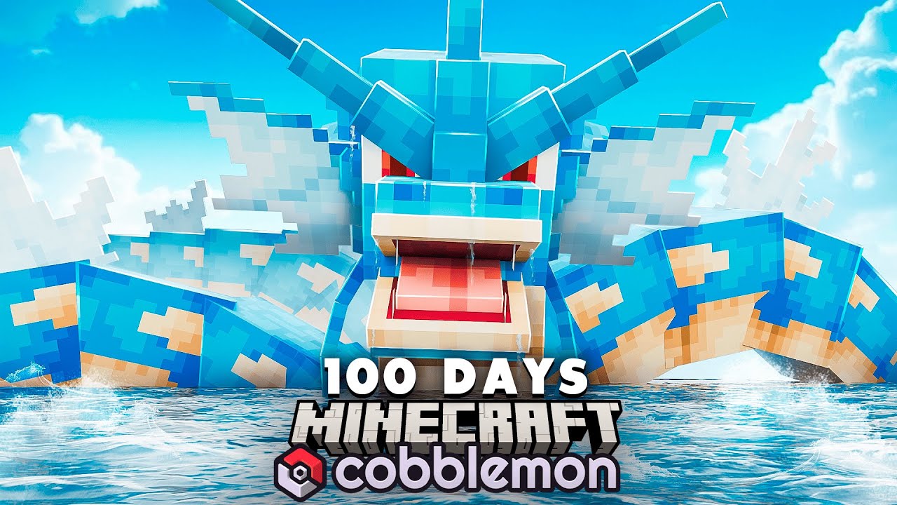 I spent 100 days in an OCEAN ONLY WORLD in Minecraft Pok&eacute;mon Vs my Rival! (Duos Cobblemon)