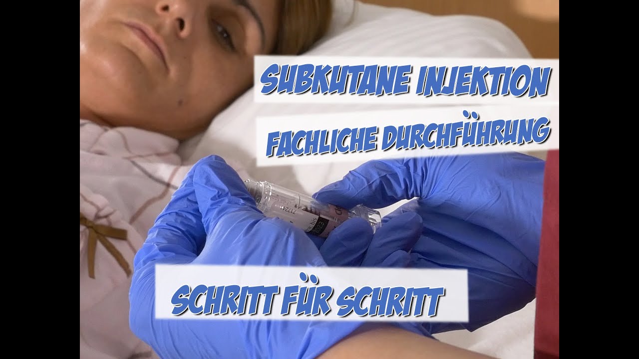 Subkutane Injektion | Fachliche Schritt-für-Schritt-Anleitung | Pflege Kanal