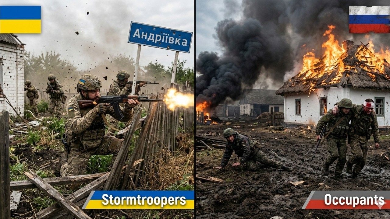 Видеозапись штурма Андреевки: Жестокие бои на передовой 3-й штурмовой бригады Украины.