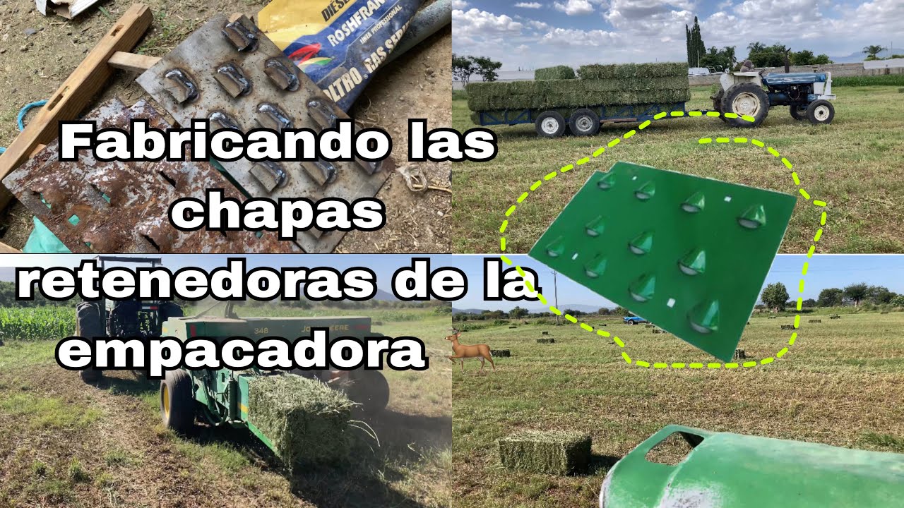 Fabricando los retenedores de la empacadora jhon Deere 🦌🦌square baler 348