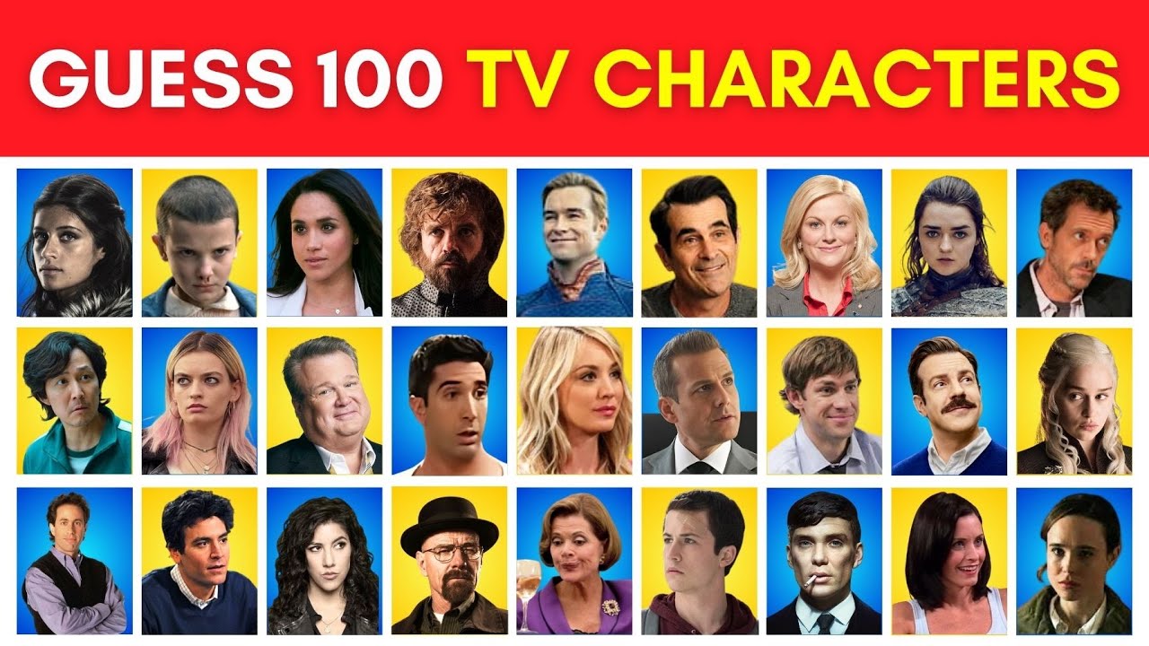 Guess the 100 TV Show Characters! 📺🍿🎶 | TV Show Quiz