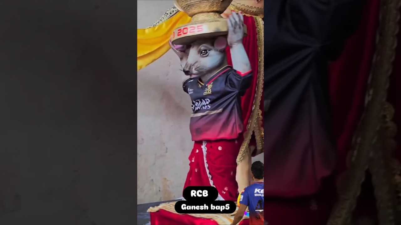 RCB ganesh murti making 2025 #shorts #youtube #ganpati #rcb  #shortvideo