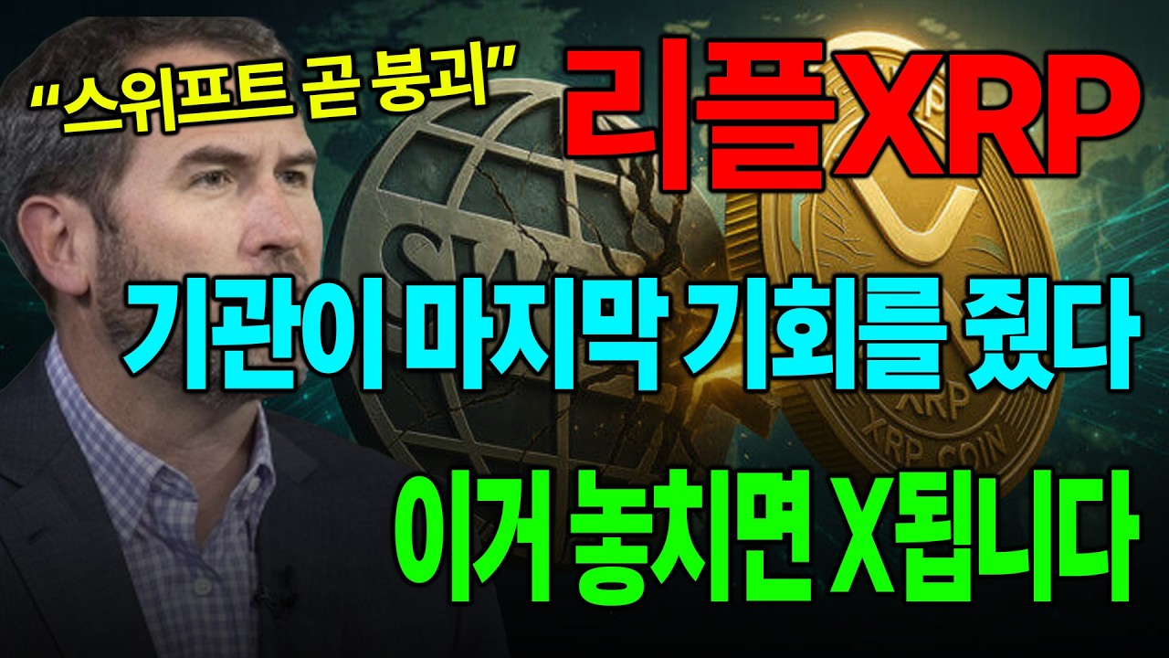 기관은 이미 움직였다&hellip; 리플 급변 예고