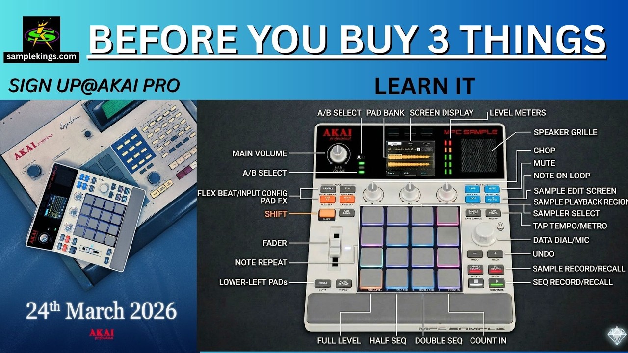 Before You Buy THE AKAI MPC SAMPLE DO THESE 3 THINGS!