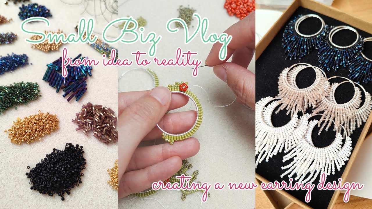 Small Jewelry Biz Diary | a productive week, tiny bead shop update, working on new design ideas