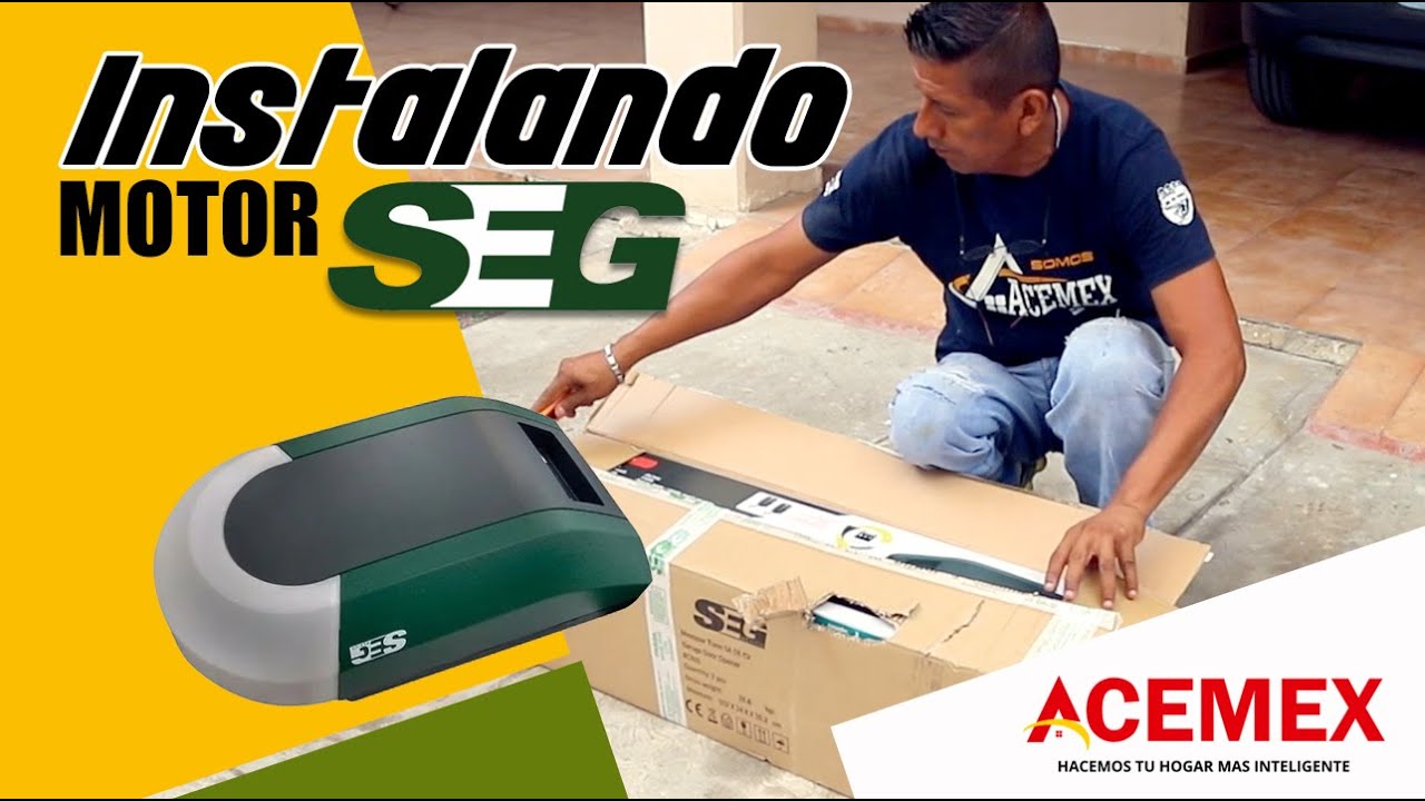 Instalación Motor de Cadena Marca SEG corredizo
