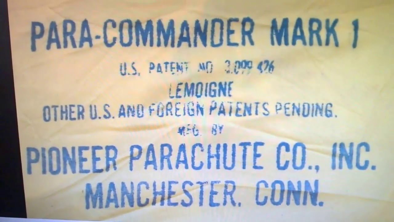 EBAY - COMPLETE Vintage skydiving parachute rig: PARACOMMANDER main + Crossbow reserve