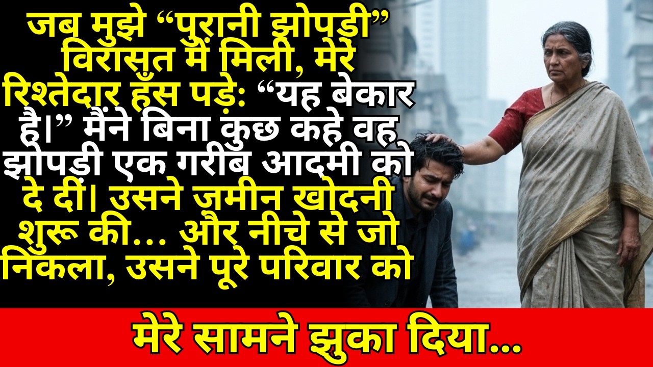 मुझे “पुरानी झोपड़ी” विरासत में मिलने पर अपमानित किया गया। मैंने उसे एक गरीब आदमी को दे दिया। लेकिन