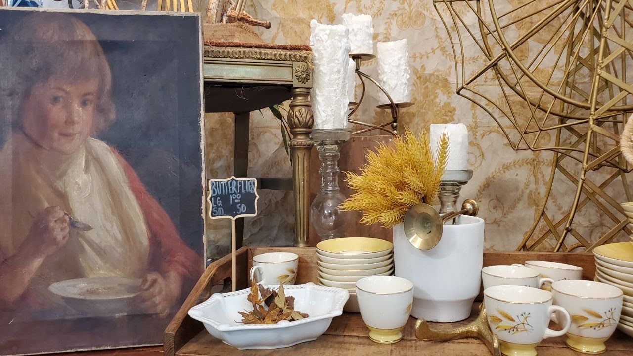 TOUR a Home Decor Shop with me! | French Country Rustic Fall Decor |  Resale Decorating Inspiration