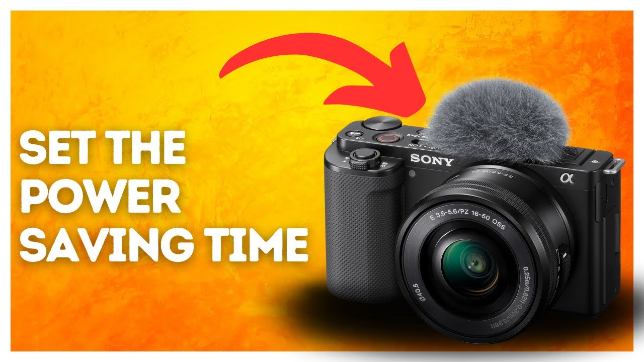 How to set the power saving time on Sony ZV-E10?