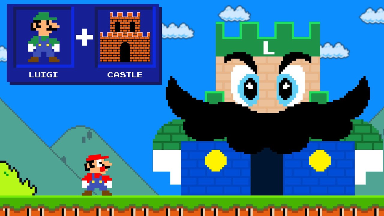 Super Mario Bros., but Mario Can COMBINE Anything!