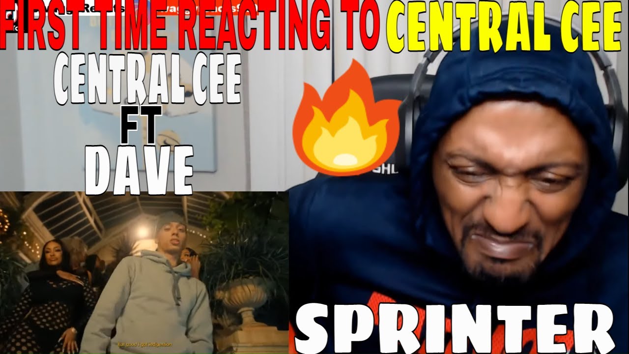 FIRST TIME REACTING TO - CENTRAL CEE x DAVE - SPRINTER (REACTION)