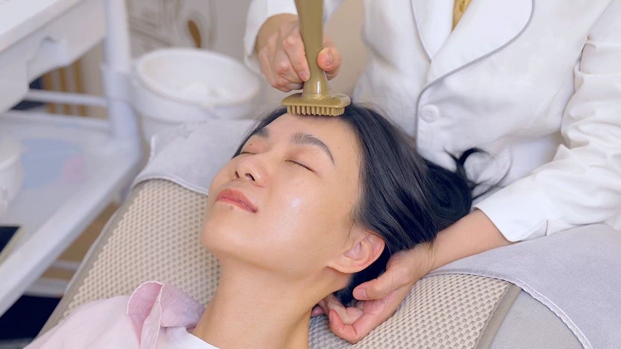 ASMR Sleepy Guasha Scalp Massage | Satisfying Scalp Scratching Sounds