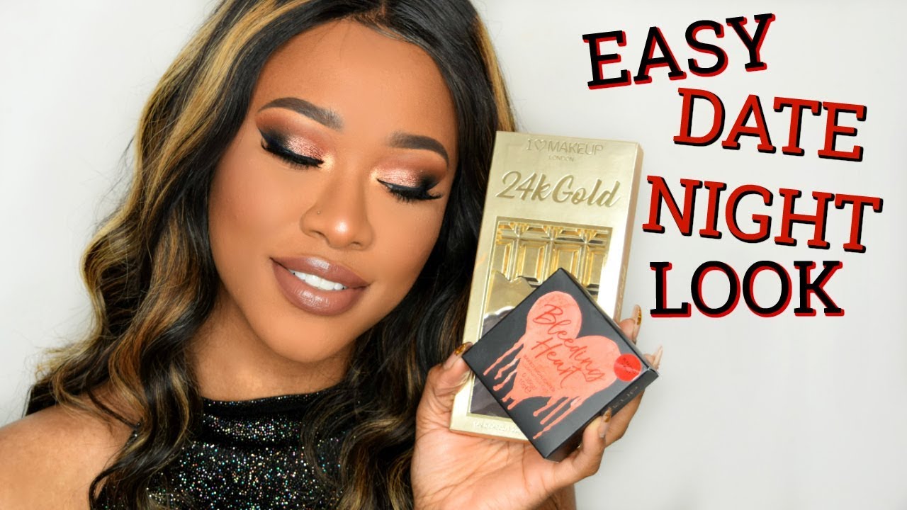 VALENTINES DATE NIGHT LOOK ft 24K GOLD CHOCOLATE PALETTE & BLEEDING HEART