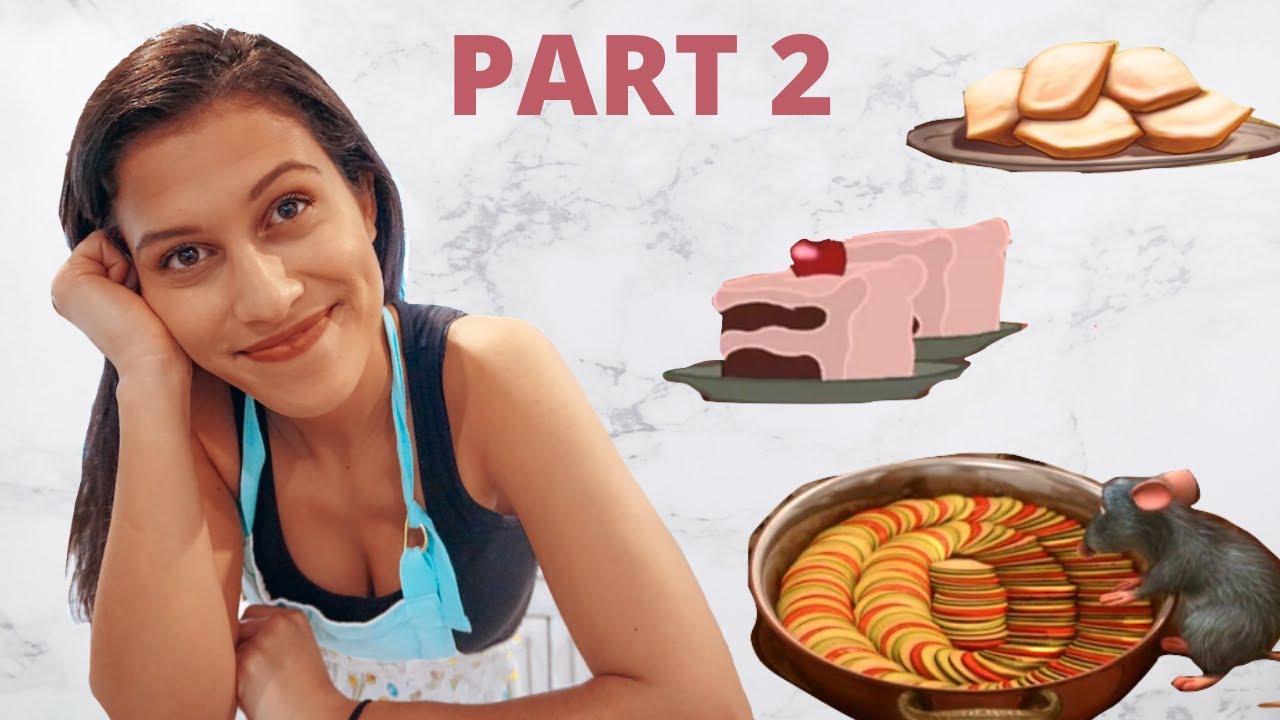 RECREATING FOOD FROM DISNEY MOVIES 🍰 🥗 ⚜️ Part 2: Ratatouille, Stitch Cake, Tiana's Beignets