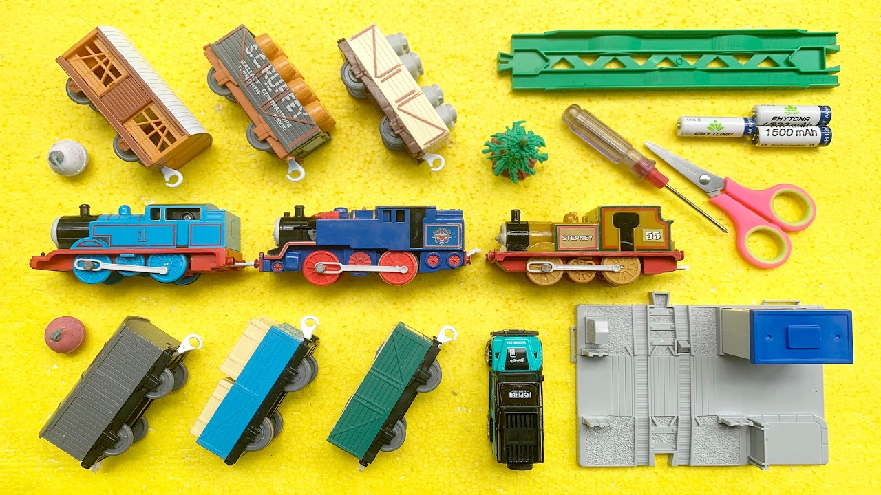Merakit Dan Unboxing Mainan Kereta Api Thomas,Kereta Uap,Thomas Stepney, Thomas Percy - Tomy Plarail